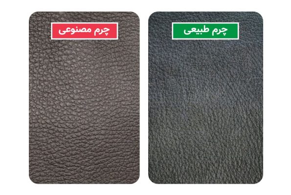 نگاه کردن به سطح چرم طبیعی