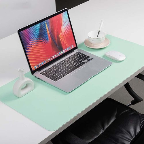 دسک پد سایز بزرگ رنگ کرم، موس پد بزرگ ارزان آراذین چرم AMP-751